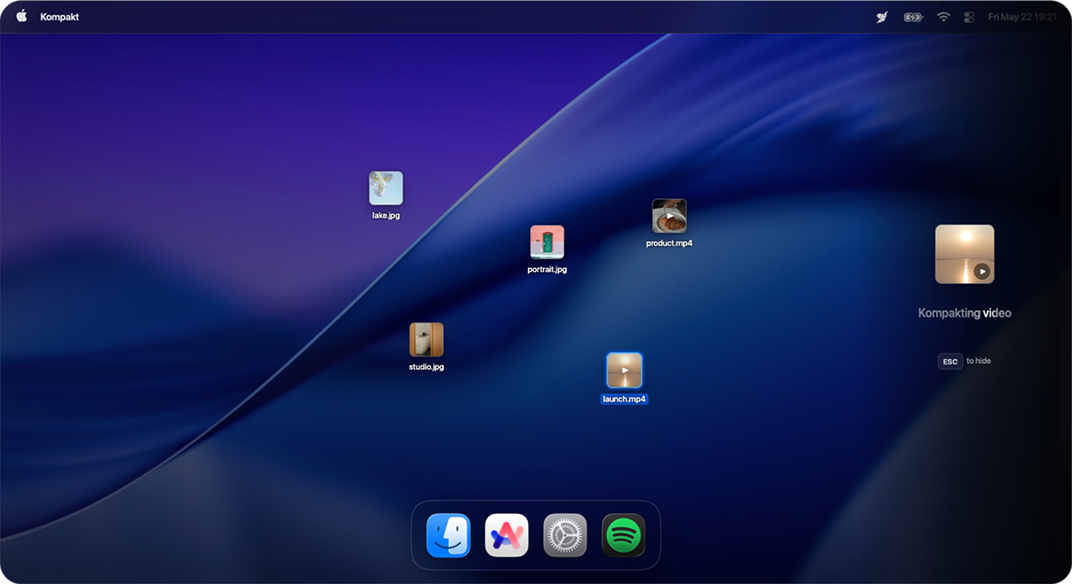 Kompakt app screenshot
