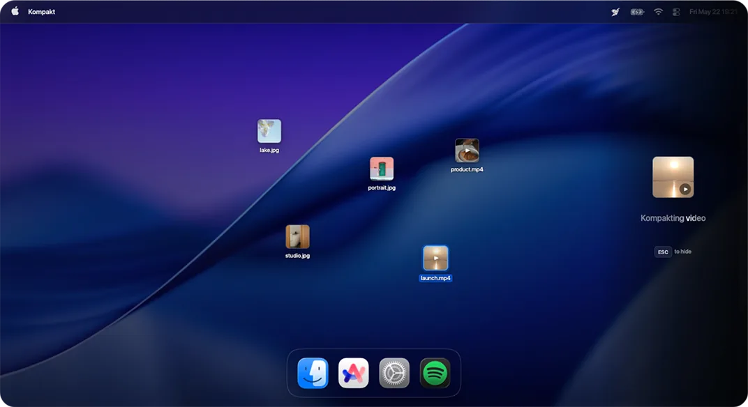 Kompakt app screenshot