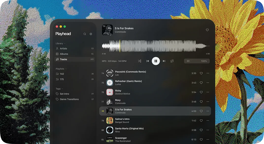 Playhead app screenshot
